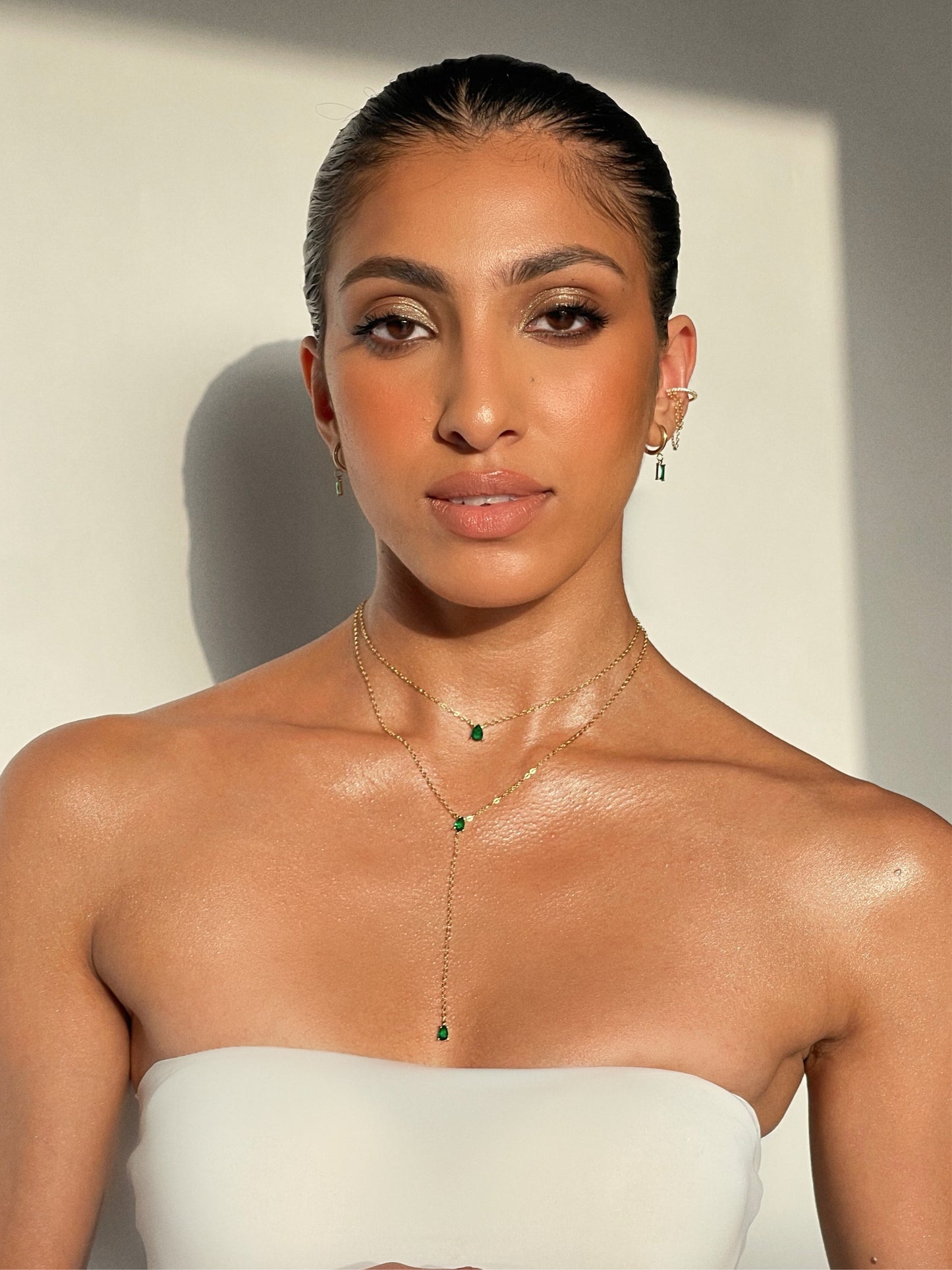 Esmeralda layered necklace