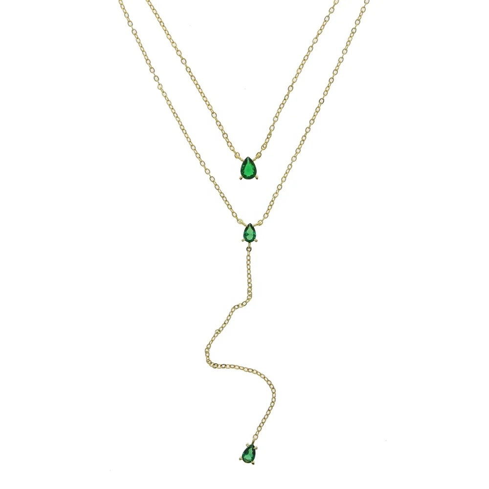 Esmeralda layered necklace